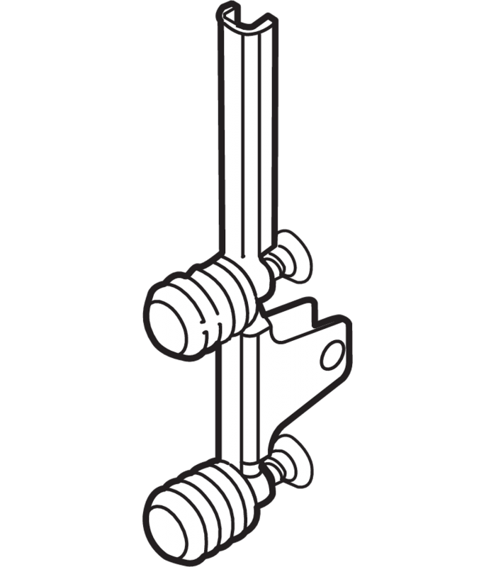 Mocowanie frontu LEGRABOX  wys. K  EXPANDO  symetryczne  do LEGRABOX free  cynkowana ZF7K70E2