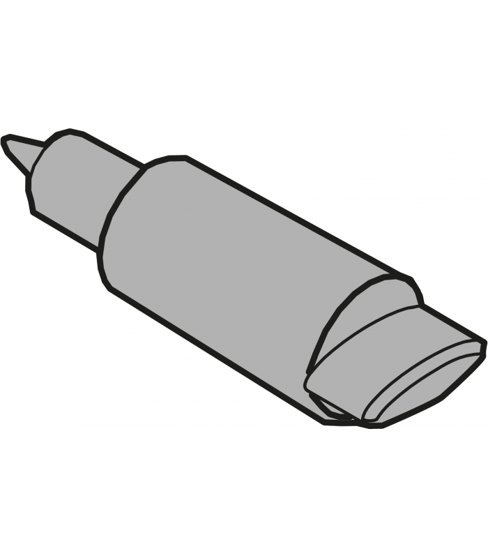 ORGA-LINE Uchwyt relingu poprzecznego  do BOXSIDE  ze sprężyna  R9001 kremowo-biała ZRU.10B1E