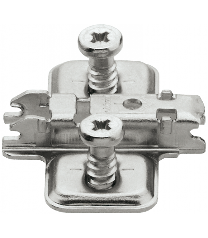 CLIP prowadnik  krzyżakowy  0 mm  Stal  na zamont. EURO wkręty  RW  otwór podłużny  niklowany 173L8100