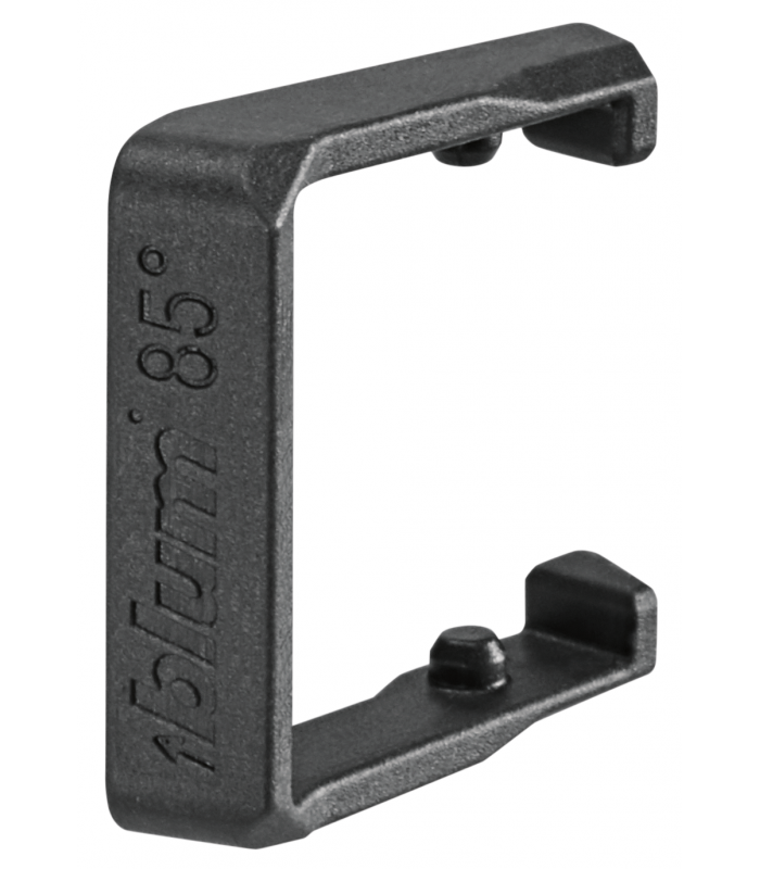 85  Ogranicznik kąta otwarcia do zawiasu do cienkich drzwi  ciemnoszara 70T4503