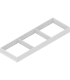 AMBIA-LINE  ramki do szuflady standardowej LEGRABOX  stal  dł. 650 mm  szerokość 200 mm  jedwabiście biały mat