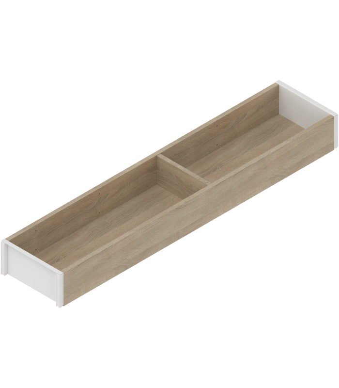 AMBIA-LINE  ramki do szuflady standardowej LEGRABOX  w opcji drewnopodobnej  dł. 500 mm  szerokość 100 mm  Dąb Bard.