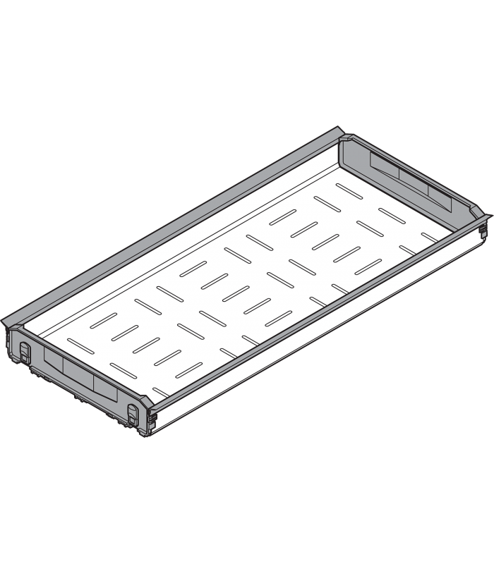 ORGA-LINE wanienka pod butelki  dł. NL 450 mm  szer. korpusu 300 mm  inox-szlifow./szary Z48.30B0I4