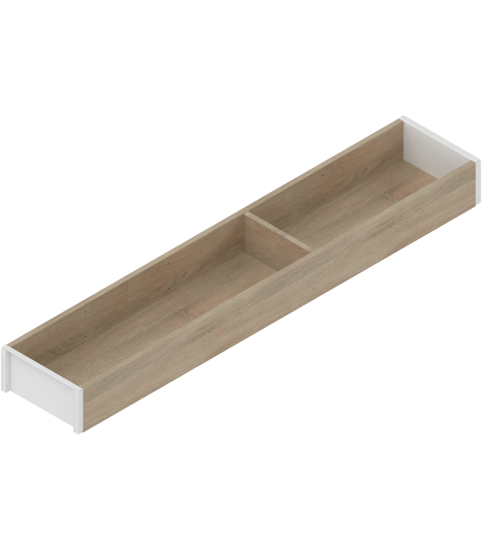 AMBIA-LINE  ramki do szuflady standardowej LEGRABOX  w opcji drewnopodobnej  dł. 550 mm  szerokość 100 mm  Dąb Bard.
