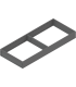 AMBIA-LINE  ramki do szuflady standardowej LEGRABOX  stal  dł. 500 mm  szerokość 200 mm  antracyt mat ZC7S500RS2