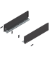 Bok szuflady LEGRABOX  wysokość K  128.5 mm   dł. 500 mm  lewy/prawy  do LEGRABOX pure  brunatnoczarny mat 770K5002S