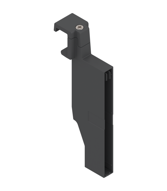 ORGA-LINE uchwyt listwy poprzecznej  do szuflady z wysokim frontem TANDEMBOX antaro  wysokość C  czarny Z40C0002Z