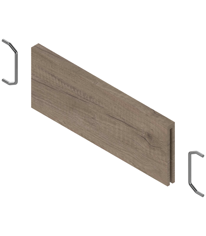 AMBIA-LINE listwa poprzeczna do szuflady standardowej LEGRABOX  ZC7SXXXRHD   w opcji drewnopodobnej  Dąb Nebr. szary ST