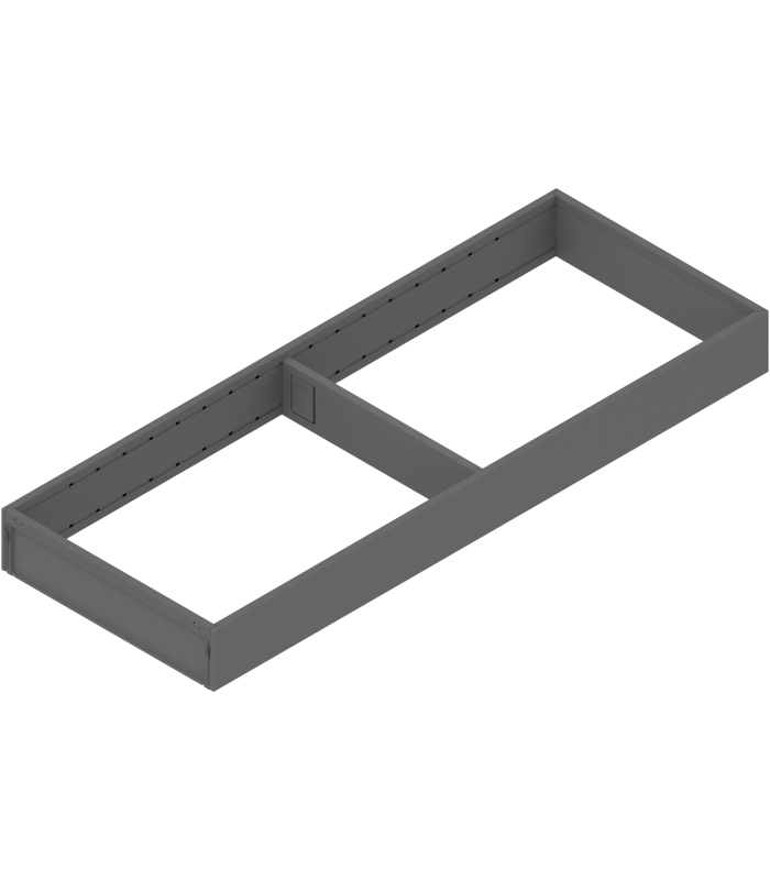 AMBIA-LINE  ramki do szuflady standardowej LEGRABOX  stal  dł. 550 mm  szerokość 200 mm  antracyt mat ZC7S550RS2