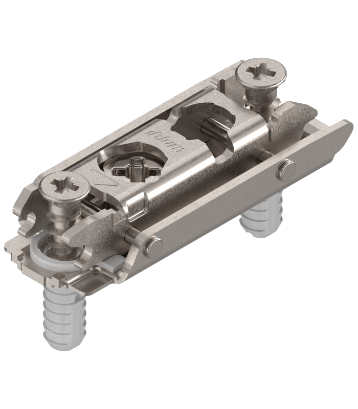 CLIP prowadnik  prosty  0 mm  Stal  EXPANDO  zamont. specj. wkręty z kołkiem rozporowym   RW  mimośród  niklowany