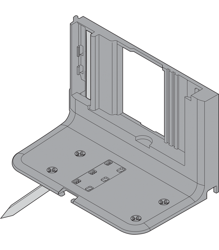 uchwyt napędu SERVO-DRIVE dla 1 jednostki napędowej  z przewodem  Występ przewodu 800 mm   R7037 ciemnoszara Z10D0311