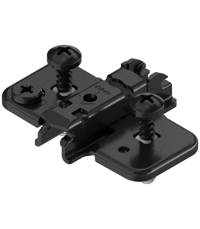 CLIP prowadnik  krzyżakowy  3 mm  Stal  EXPANDO  zamont. specj. wkręty z kołkiem rozporowym   RW  mimośród  czarny