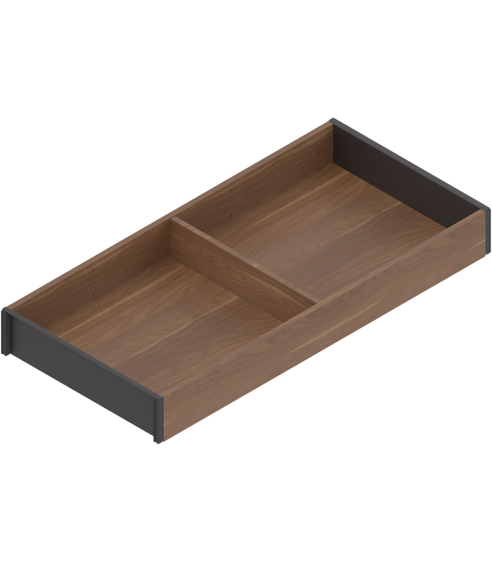 AMBIA-LINE  ramki do szuflady standardowej LEGRABOX  w opcji drewnopodobnej  dł. 450 mm  szerokość 200 mm  Orzech Ten