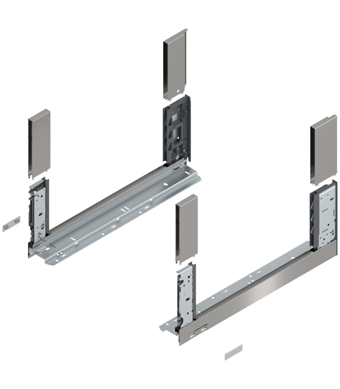 Bok szuflady LEGRABOX  wysokość C  177 mm   dł. 450 mm  lewy/prawy  do LEGRABOX free  inox-szczotk.-lakier. 780C4502I