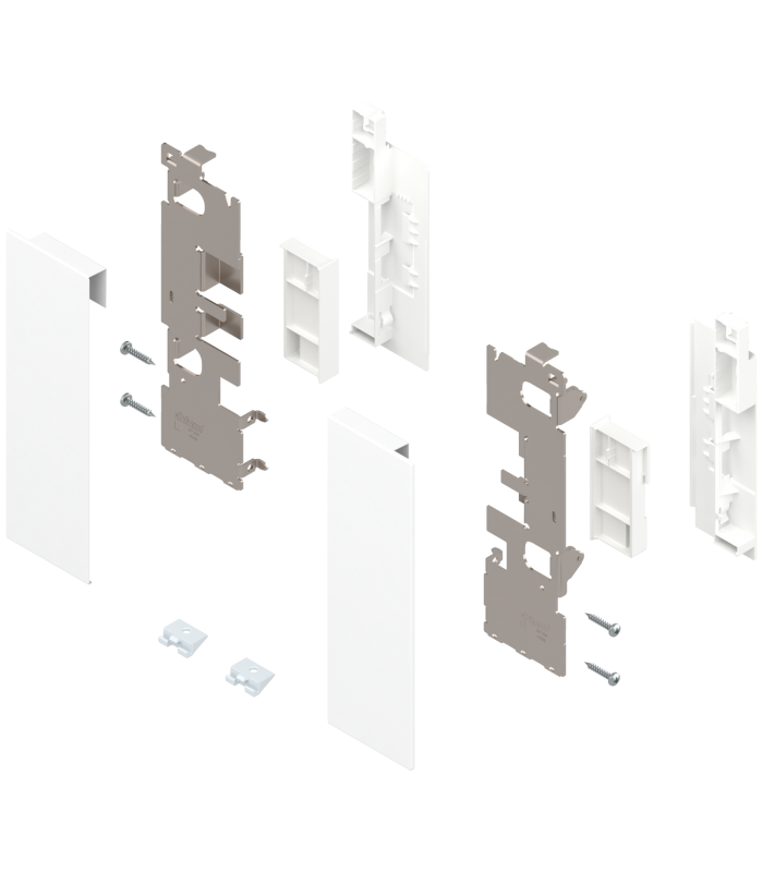 Mocowanie frontu LEGRABOX   wys. C  do szuflady wewnętrznej z elementami dekoracyjnymi  lewe/prawe  do LEGRABOX free  j