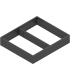 AMBIA-LINE  ramki do szuflady standardowej LEGRABOX  stal  od dł. 270 mm  szerokość 242 mm  brunatnoczarny mat