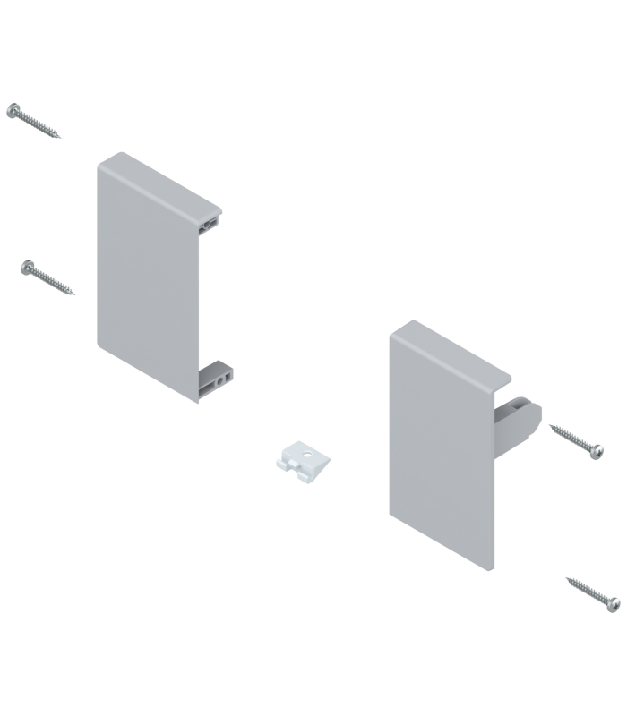 Mocowanie frontu TANDEMBOX   wys. M  do szuflady wewnętrznej  lewe/prawe  do TANDEMBOX antaro  jasnoszare ZIF.71M0