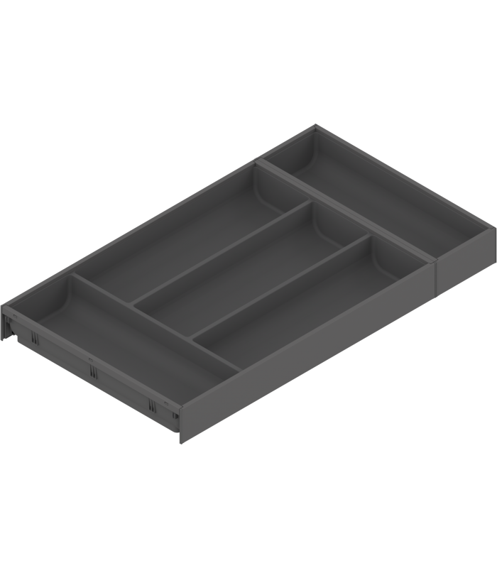 AMBIA-LINE  wkład na sztućce do szuflady standardowej LEGRABOX  tworzywo sztuczne/stal  5 przegródka na sztućce  dł