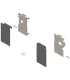 Mocowanie frontu LEGRABOX   wys. M    do szuflady wewnętrznej  lewe/prawe  do LEGRABOX pure  antracyt mat ZI7.0MS0