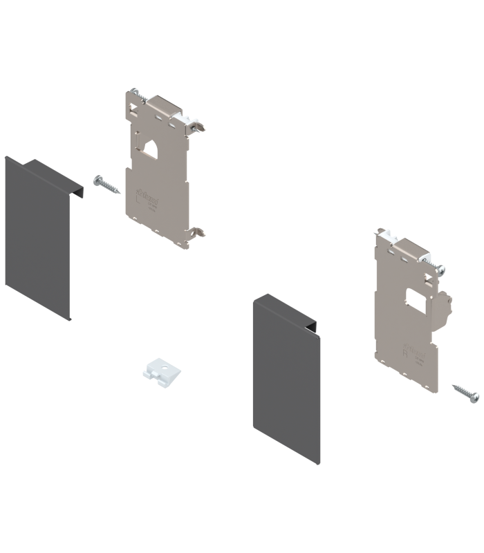Mocowanie frontu LEGRABOX   wys. M    do szuflady wewnętrznej  lewe/prawe  do LEGRABOX pure  antracyt mat ZI7.0MS0