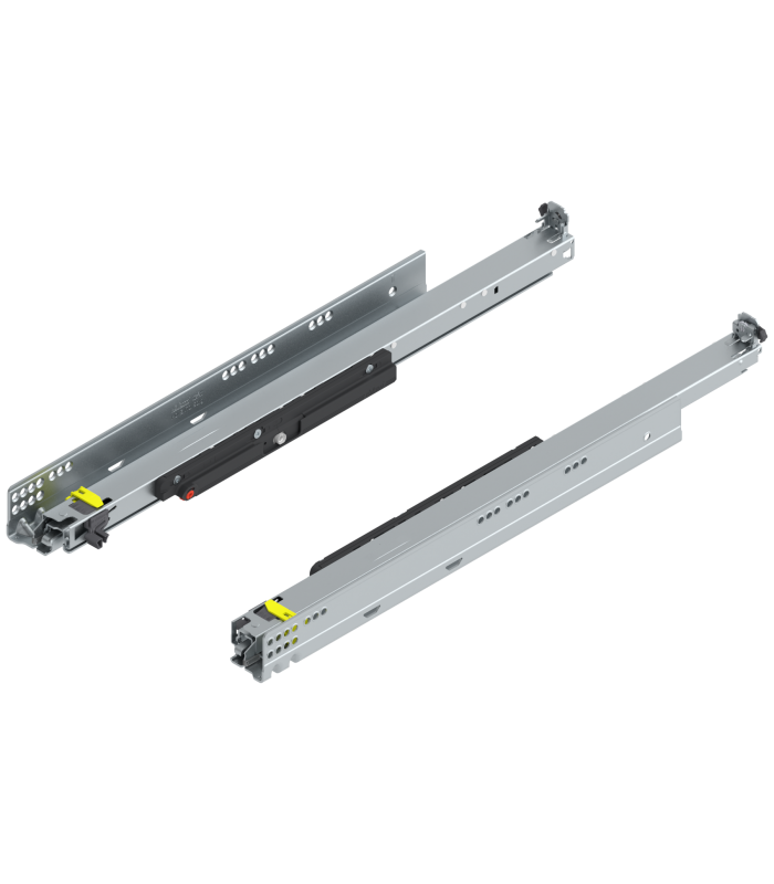 MOVENTO z TIP-ON  pełny wysuw do szuflady drewnianej  60 kg  dł. 580 mm  wymaga sprzęgła  lewa/prawa  cynkowana