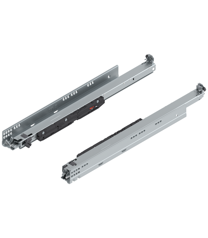 MOVENTO z BLUMOTION S  pełny wysuw do szuflady drewnianej  60 kg  dł. 550 mm  wymaga sprzęgła  lewa/prawa  cynkowana