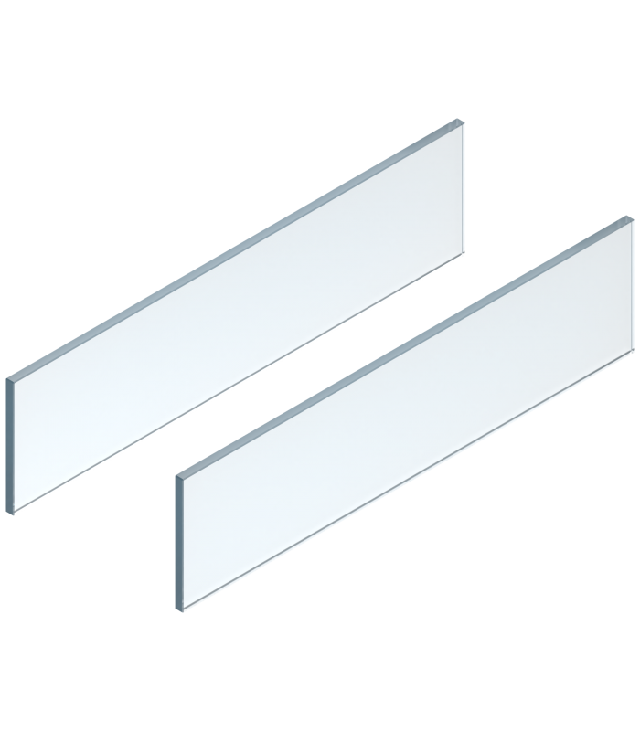 LEGRABOX element dekoracyjny - bok  wysokość 138 mm  dł. 650 mm  szkło przezroczyste  2 szt. w kpl.   do LEGRABOX fr