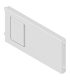 AMBIA-LINE listwa poprzeczna do szuflady standardowej LEGRABOX  ZC7SXXXRS1   tworzywo  jedwabiście biały mat ZC7Q010SS