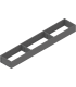 AMBIA-LINE  ramki do szuflady standardowej LEGRABOX  stal  dł. 600 mm  szerokość 100 mm  antracyt mat ZC7S600RS1