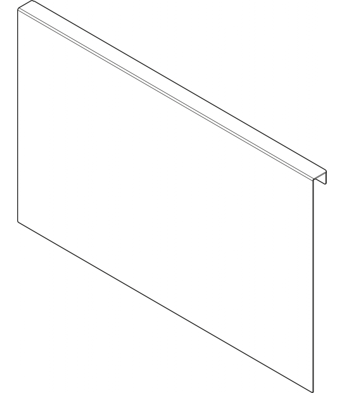 AMBIA-LINE adapter do montażu ramy do drewnianej ścianki tylnej do szuflady z wysokim frontem LEGRABOX wysokość F  s