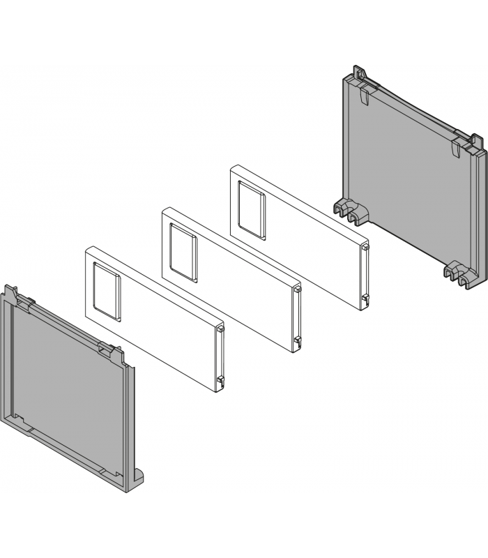 AMBIA-LINE zestaw na butelki  brunatnoczarny mat ZC7B0100S