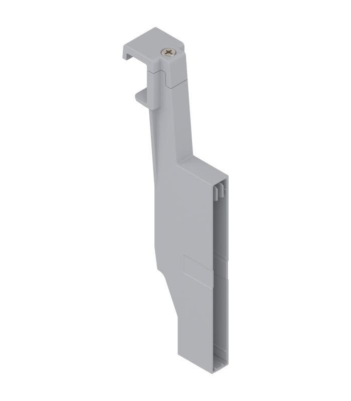 ORGA-LINE uchwyt listwy poprzecznej  do szuflady z wysokim frontem TANDEMBOX antaro  wysokość D  jasnoszare Z40D0002Z