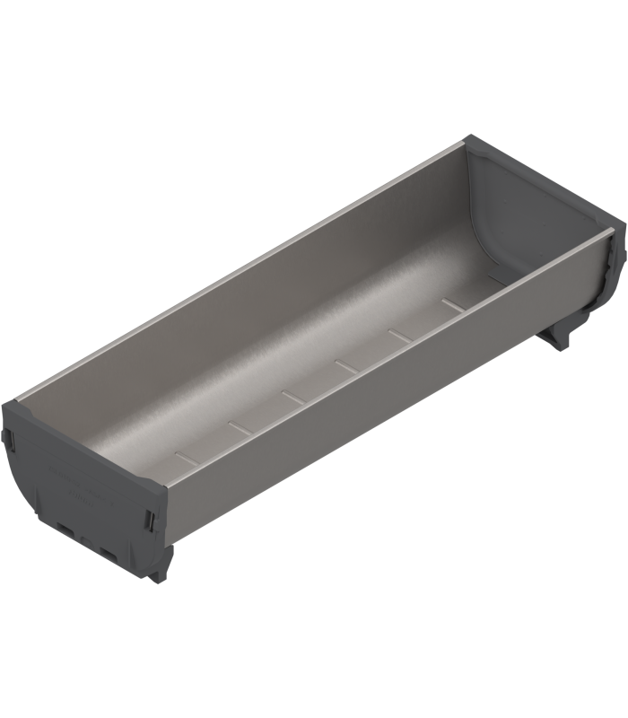ORGA-LINE pojemnik   TANDEMBOX/TANDEM szuflady standardowej  długość 264 mm  szerokość 88 mm  inox ZSI.030SI