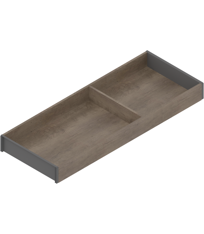 AMBIA-LINE  ramki do szuflady standardowej LEGRABOX  w opcji drewnopodobnej  dł. 550 mm  szerokość 200 mm  Dąb Nebra