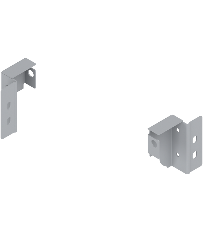 Uchwyt drewnianej ścianki tylnej TANDEMBOX  wys. N  81 5 mm   szerokość wewn. LW 147.5-148.4 mm  prawy lewy  R9006 sz