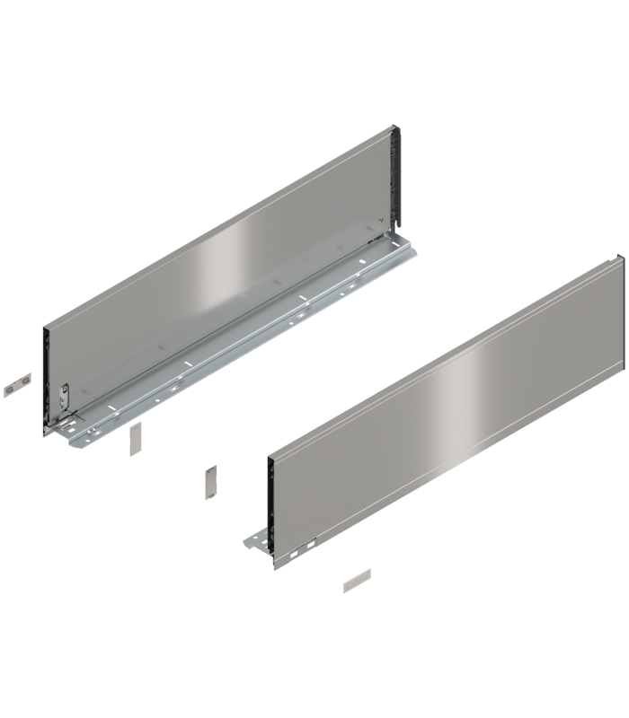 Bok szuflady LEGRABOX  wysokość C  177 mm   dł. 650 mm  lewy/prawy  do LEGRABOX pure  inox-szczotk.-lakier. 770C6502I
