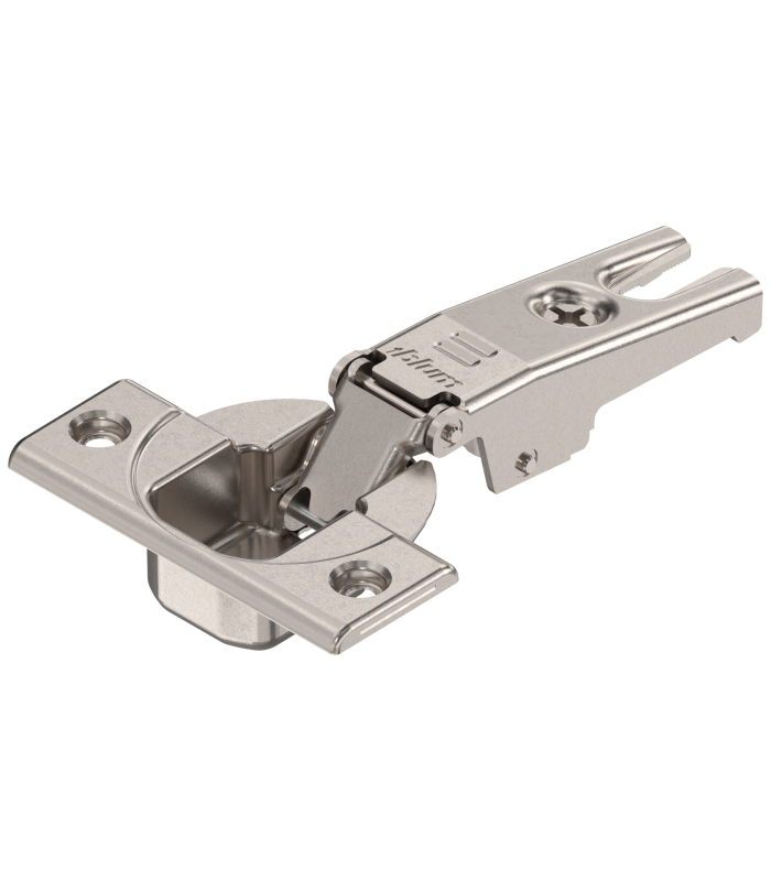 MODUL Zawias do drzwi lodówki 95   Drzwi nakładane  puszka  na wkręty  niklowany 91K9550