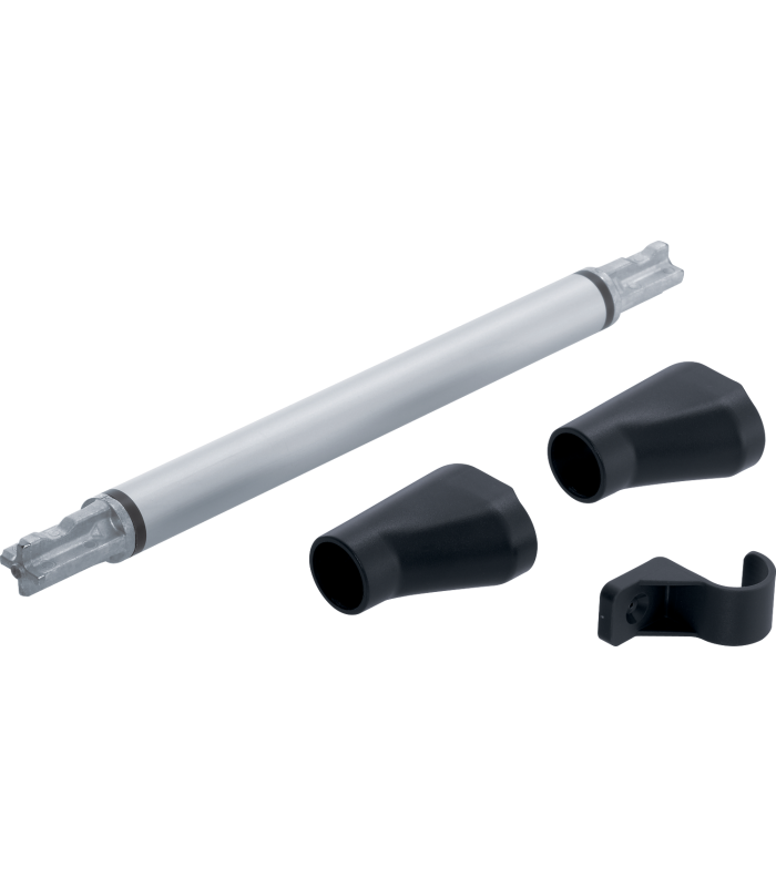 AVENTOS HL do frontów nad korpusem  łącznik do stabilizacji poprzecznej wstępnie zmontowany  okrągła  Aluminium