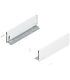 Bok szuflady LEGRABOX  wysokość K  128.5 mm   dł. 400 mm  lewy/prawy  do LEGRABOX pure  jedwabiście biały mat