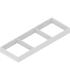 AMBIA-LINE  ramki do szuflady standardowej LEGRABOX  stal  dł. 600 mm  szerokość 200 mm  jedwabiście biały mat