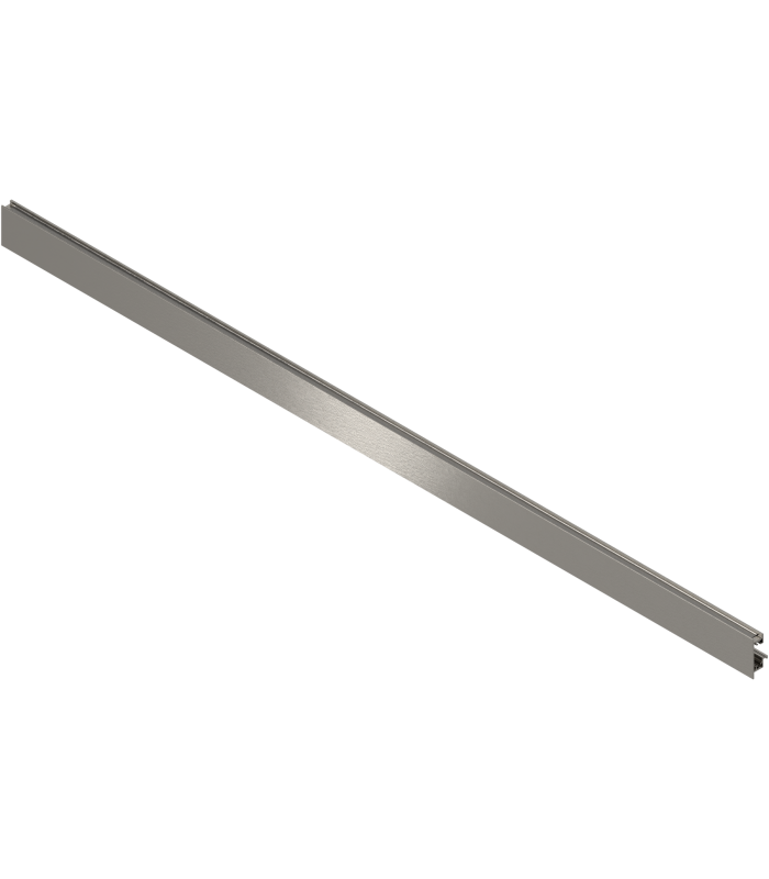 LEGRABOX front  z wpustem na element dekoracyjny  do Szuflada wewnętrzna wysoka  KB 1200 mm  do przycięcia  anodowane