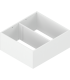 AMBIA-LINE rama do LEGRABOX szuflady z wysokim frontem  stal  od dł. 270 mm  szerokość 242 mm  jedwabiście biały ma