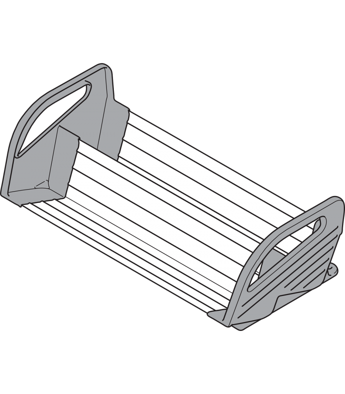 ORGA-LINE uchwyt na przyprawy  od szerokości korpusu 450 mm  1 szt.  inox-szczotk.-lakier. ZFZ.45G0I