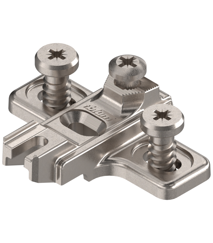 MODUL prowadnik  krzyżakowy  3 mm  Cynk  na zamont. EURO wkręty  RW  otwór podłużny  niklowany 199.8130