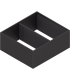 AMBIA-LINE rama do LEGRABOX szuflady z wysokim frontem  stal  od dł. 270 mm  szerokość 242 mm  brunatnoczarny mat