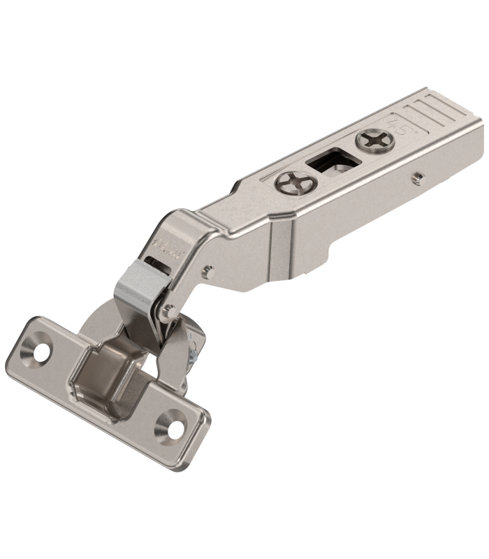 CLIP top zawias kątowy mini 45  II  Nakładany  puszka  na wkręty  niklowany 79A0558.T