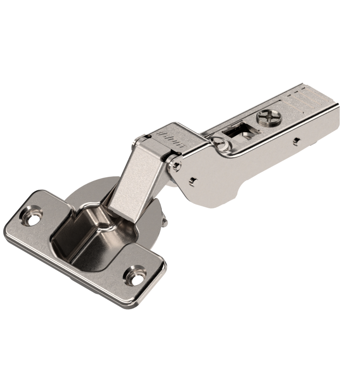 CLIP top zawias standard. 120   Drzwi bliźniacze  bez sprężyny  puszka  na wkręty  niklowany 70T5650.TL