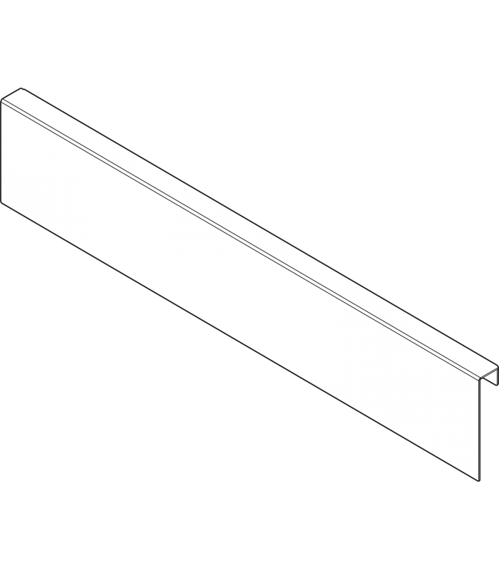 AMBIA-LINE adapter do montażu ramy do drewnianej ścianki tylnej do szuflady standardowej LEGRABOX wysokość M  stal  