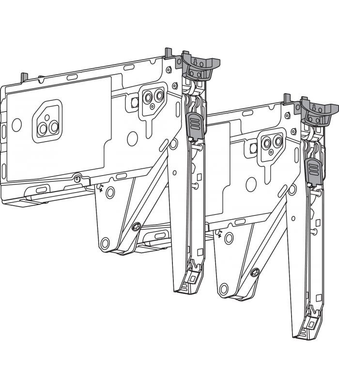 AVENTOS HK top siłownik współczynnik mocy 3200-9000 przy 2 szt. odpowiedni do SERVO-DRIVE cynkowana