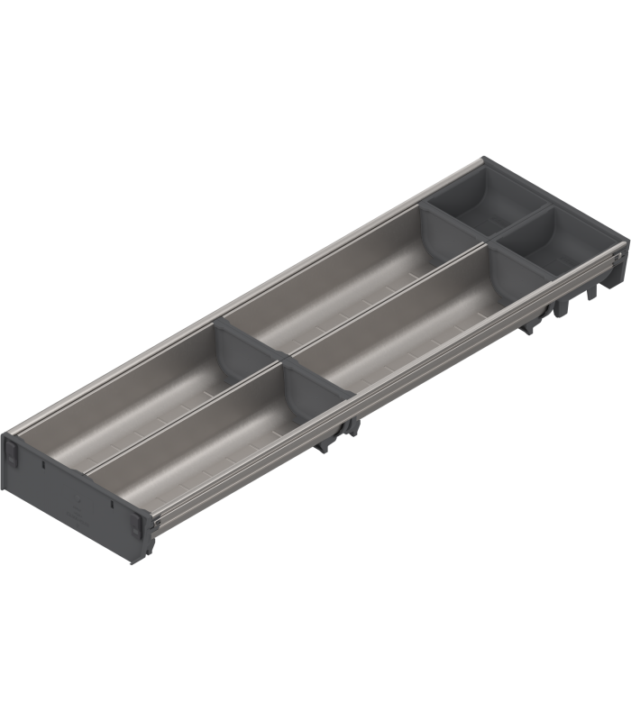 ORGA-LINE wkład z pojemnikami  częściowe wypełnienie   do szuflady standardowej TANDEMBOX  dł. NL 650 mm  szer. kor